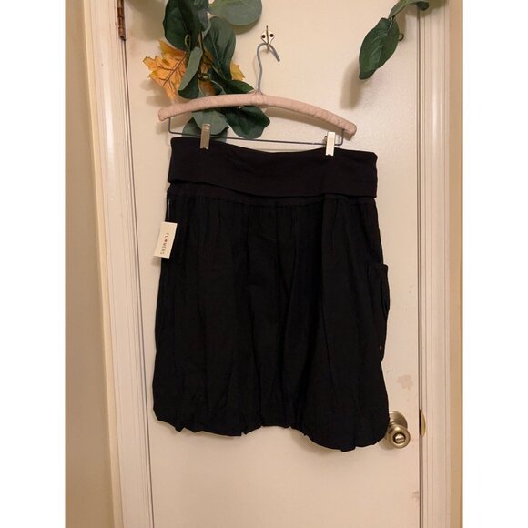 Flowers Floral/Womens/NWT Skirt/Puff Skirt/Stretch Black XL - Picture 5 of 15